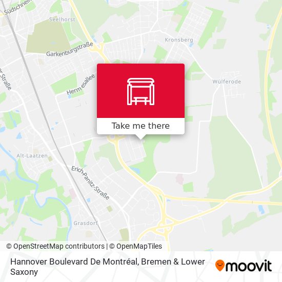 Hannover Boulevard De Montréal map