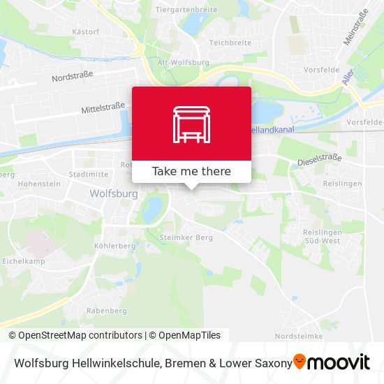 Wolfsburg Hellwinkelschule map