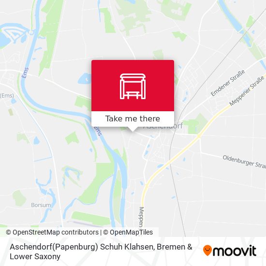Aschendorf(Papenburg) Schuh Klahsen map
