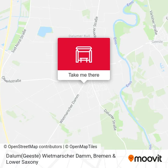 Dalum(Geeste) Wietmarscher Damm map