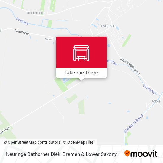 Neuringe Bathorner Diek map