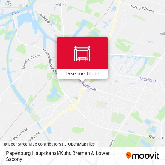 Papenburg Hauptkanal/Kuhr map