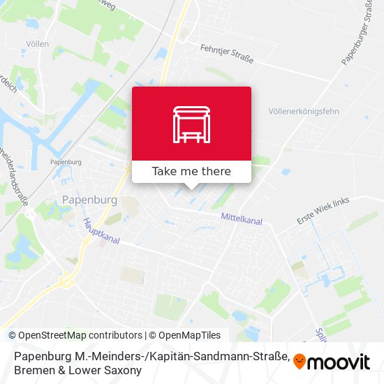 Papenburg M.-Meinders- / Kapitän-Sandmann-Straße map