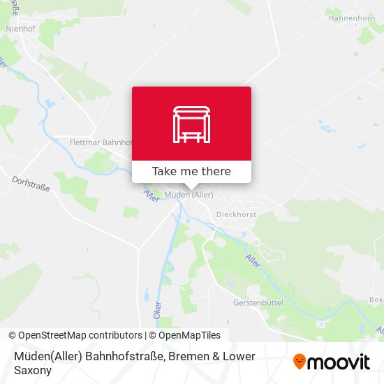 Müden(Aller) Bahnhofstraße map