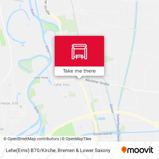 Lehe(Ems) B70/Kirche map