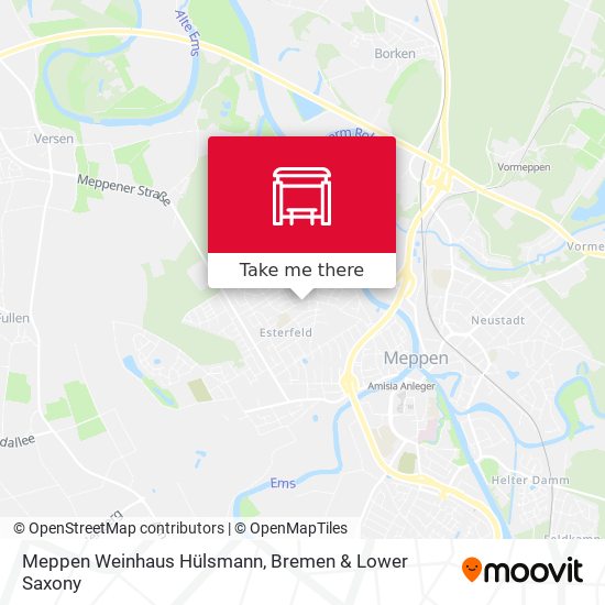 Meppen Weinhaus Hülsmann map