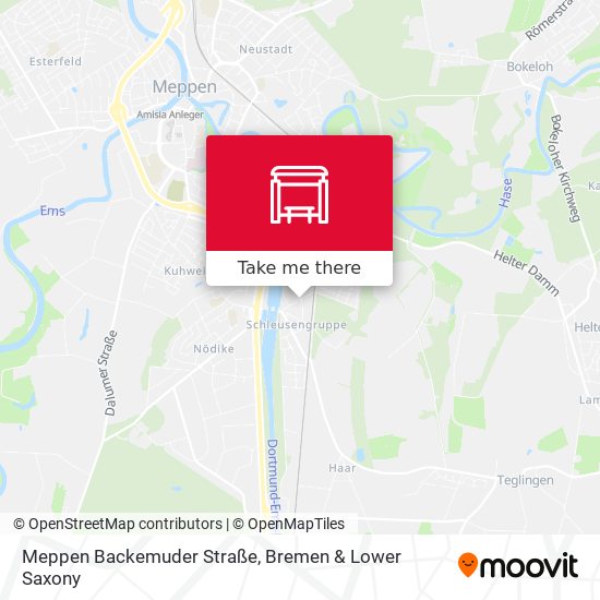 Meppen Backemuder Straße map
