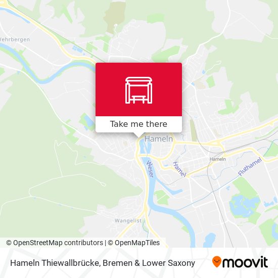 Hameln Thiewallbrücke map