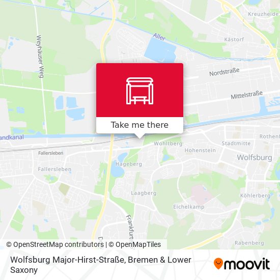 Wolfsburg Major-Hirst-Straße map