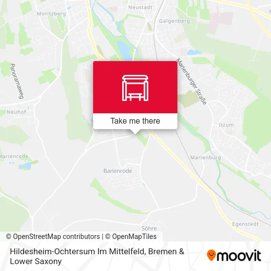 Карта Hildesheim-Ochtersum Im Mittelfeld