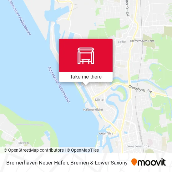 Карта Bremerhaven Neuer Hafen