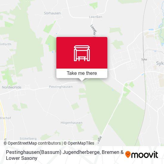 Pestinghausen(Bassum) Jugendherberge map
