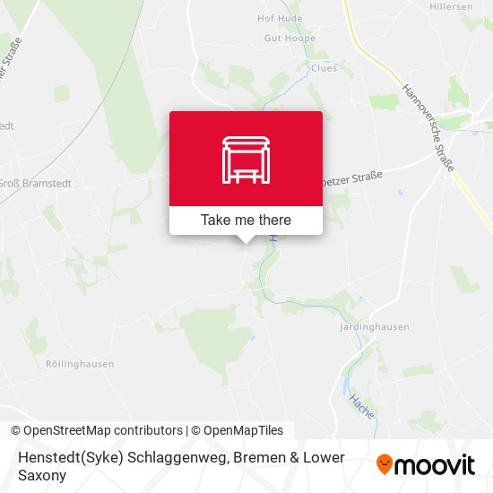 Henstedt(Syke) Schlaggenweg map