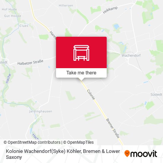 Kolonie Wachendorf(Syke) Köhler map