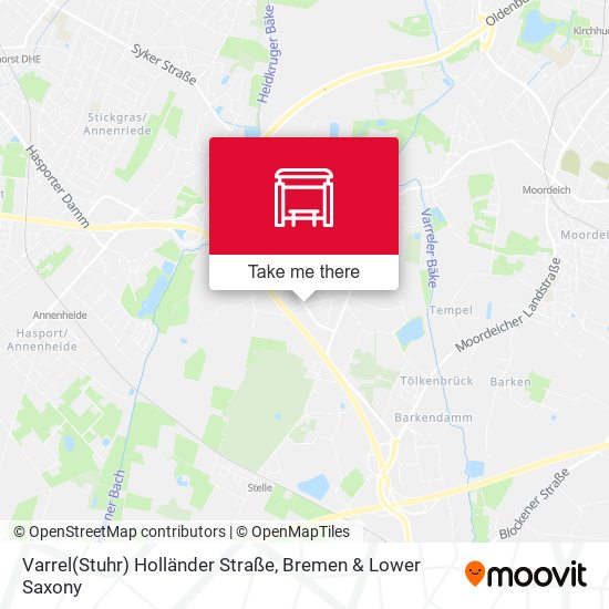 Varrel(Stuhr) Holländer Straße map