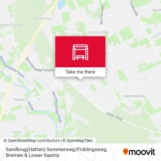 Sandkrug(Hatten) Sommerweg / Frühlingsweg map