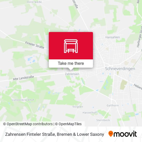 Zahrensen Finteler Straße map