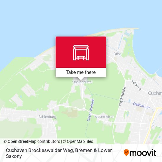 Cuxhaven Brockeswalder Weg map