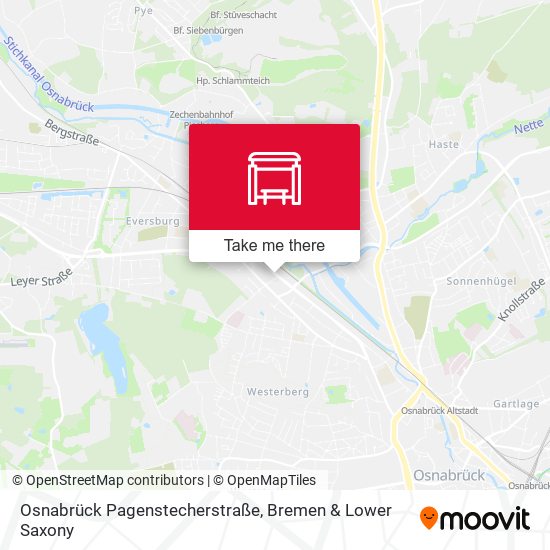 Osnabrück Pagenstecherstraße map