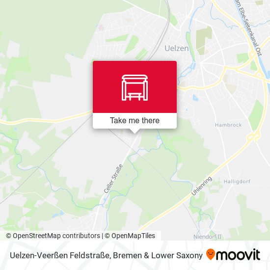 Uelzen-Veerßen Feldstraße map