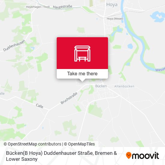 Bücken(B Hoya) Duddenhauser Straße map
