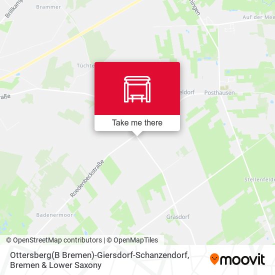Ottersberg(B Bremen)-Giersdorf-Schanzendorf map