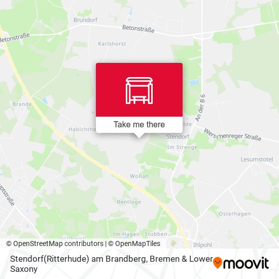 Stendorf(Ritterhude) am Brandberg map