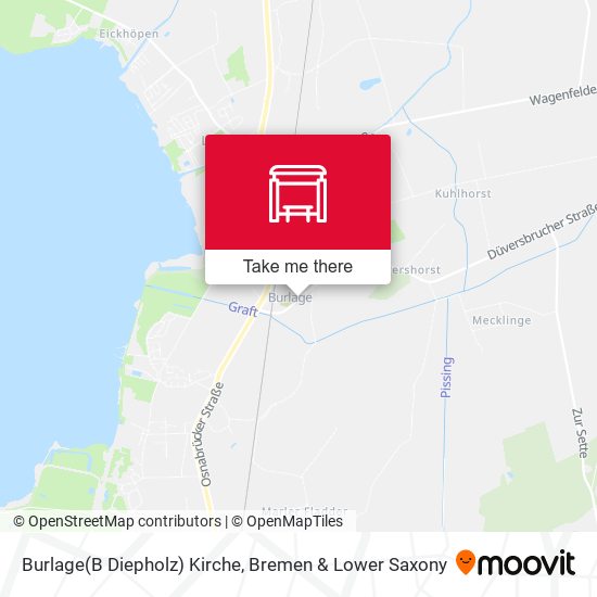 Burlage(B Diepholz) Kirche map