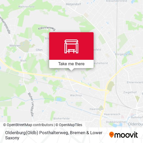 Oldenburg(Oldb) Posthalterweg map
