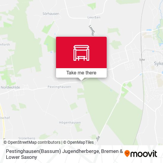Pestinghausen(Bassum) Jugendherberge map