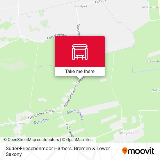 Süder-Frieschenmoor Harbers map
