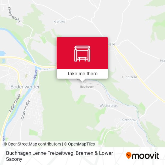 Buchhagen Lenne-Freizeitweg map