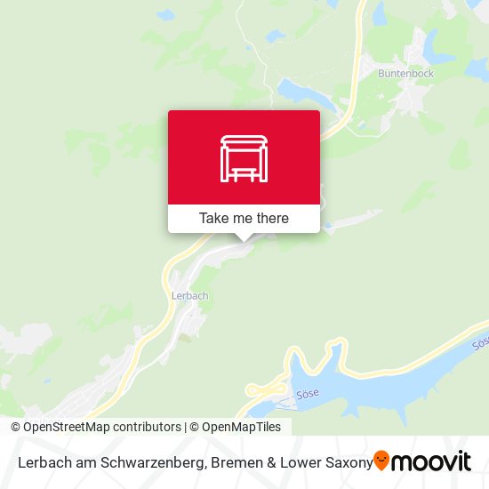 Lerbach am Schwarzenberg map