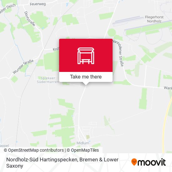 Nordholz-Süd Hartingspecken map