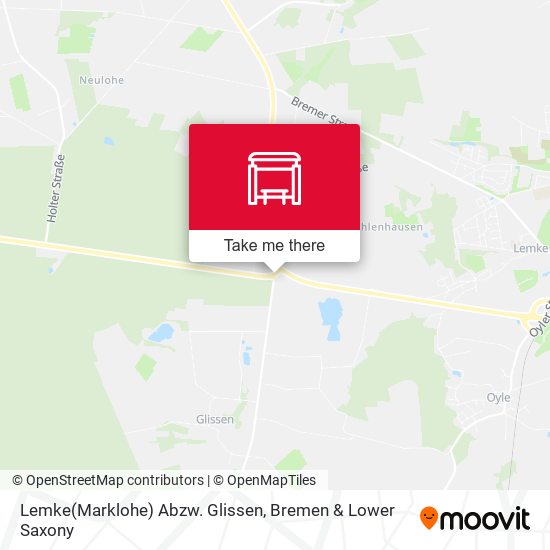 Lemke(Marklohe) Abzw. Glissen map