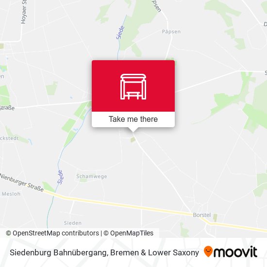Siedenburg Bahnübergang map