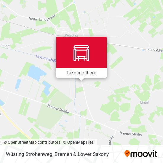 Wüsting Ströhenweg map