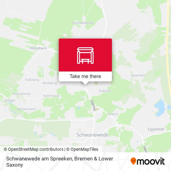 Schwanewede am Spreeken map