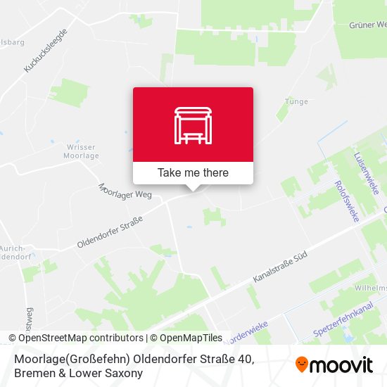 Moorlage(Großefehn) Oldendorfer Straße 40 map