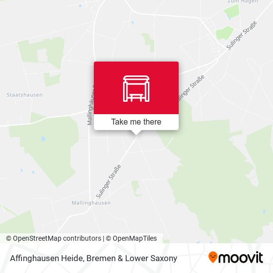 Affinghausen Heide map