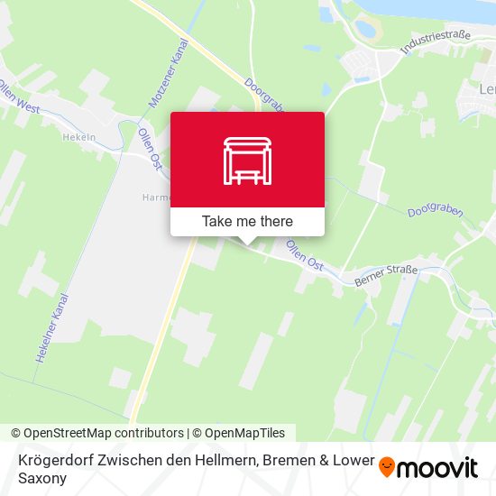 Krögerdorf Zwischen den Hellmern map