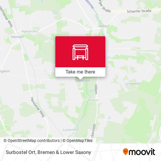 Surbostel Ort map