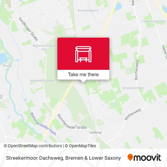 Streekermoor Dachsweg map