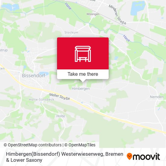 Himbergen(Bissendorf) Westerwiesenweg map