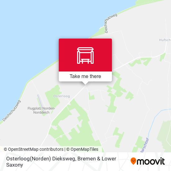 Osterloog(Norden) Dieksweg map