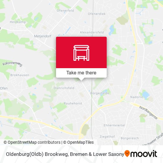 Oldenburg(Oldb) Brookweg map