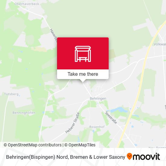 Behringen(Bispingen) Nord map