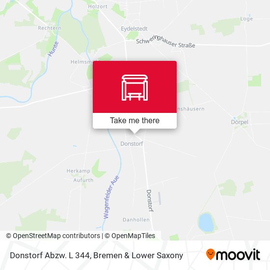 Donstorf Abzw. L 344 map