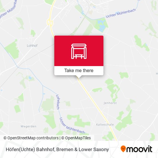 Höfen(Uchte) Bahnhof map
