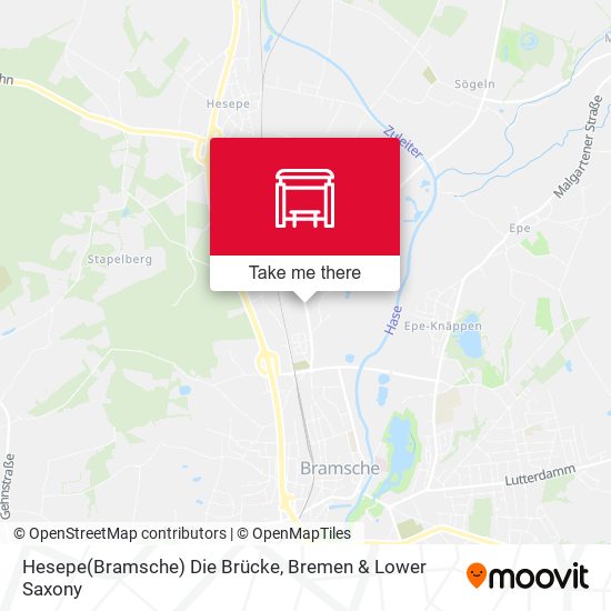 Hesepe(Bramsche) Die Brücke map